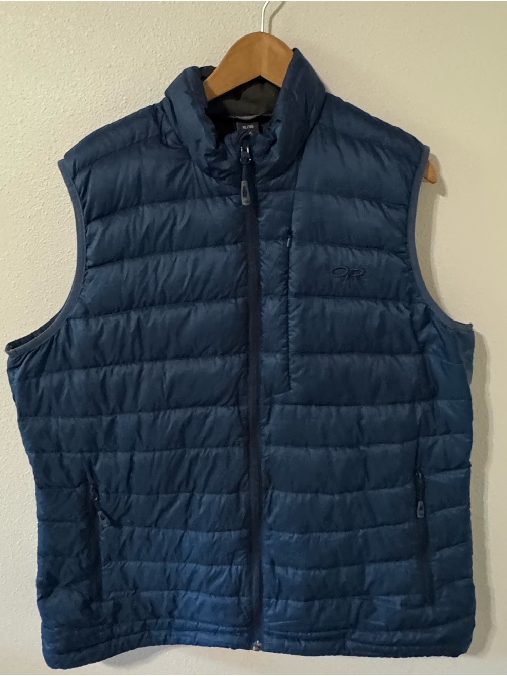 Outdoor Research Transcendent 750 Down Vest Blue Gorpcore Lightweight X-Large